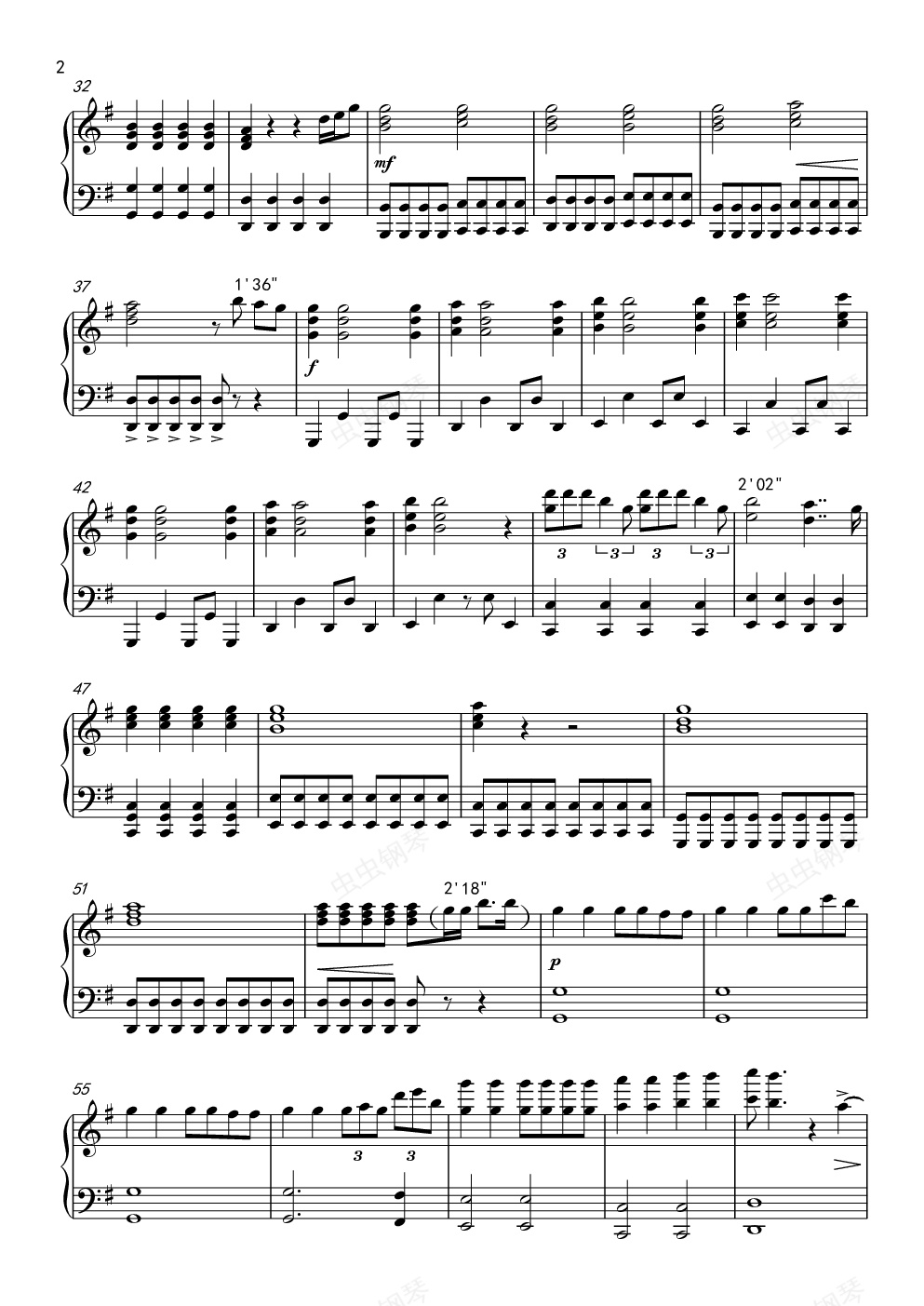 fight song 合唱钢琴伴奏谱 何佩勋编配钢琴谱-sunny-虫虫钢琴