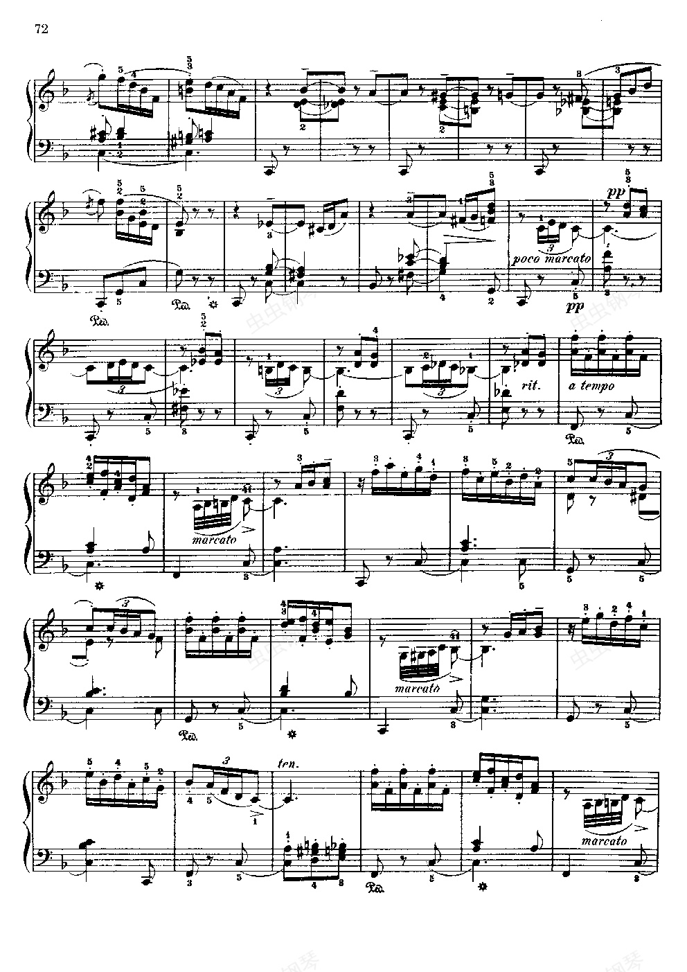 37钢琴谱,莫什科夫斯基 西班牙随想曲 op.37c调钢琴谱,莫什科夫斯基