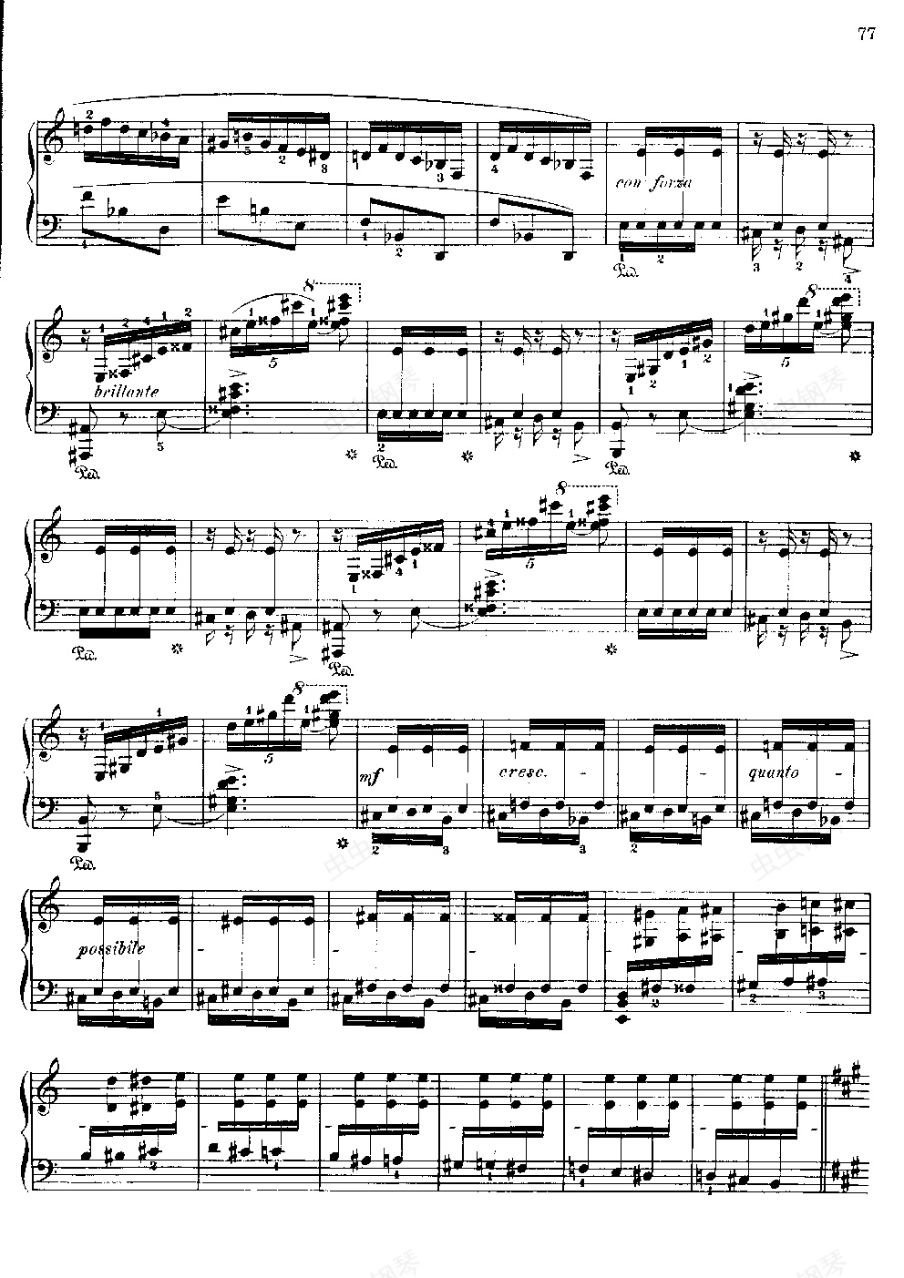 37钢琴谱,莫什科夫斯基 西班牙随想曲 op.37c调钢琴谱,莫什科夫斯基