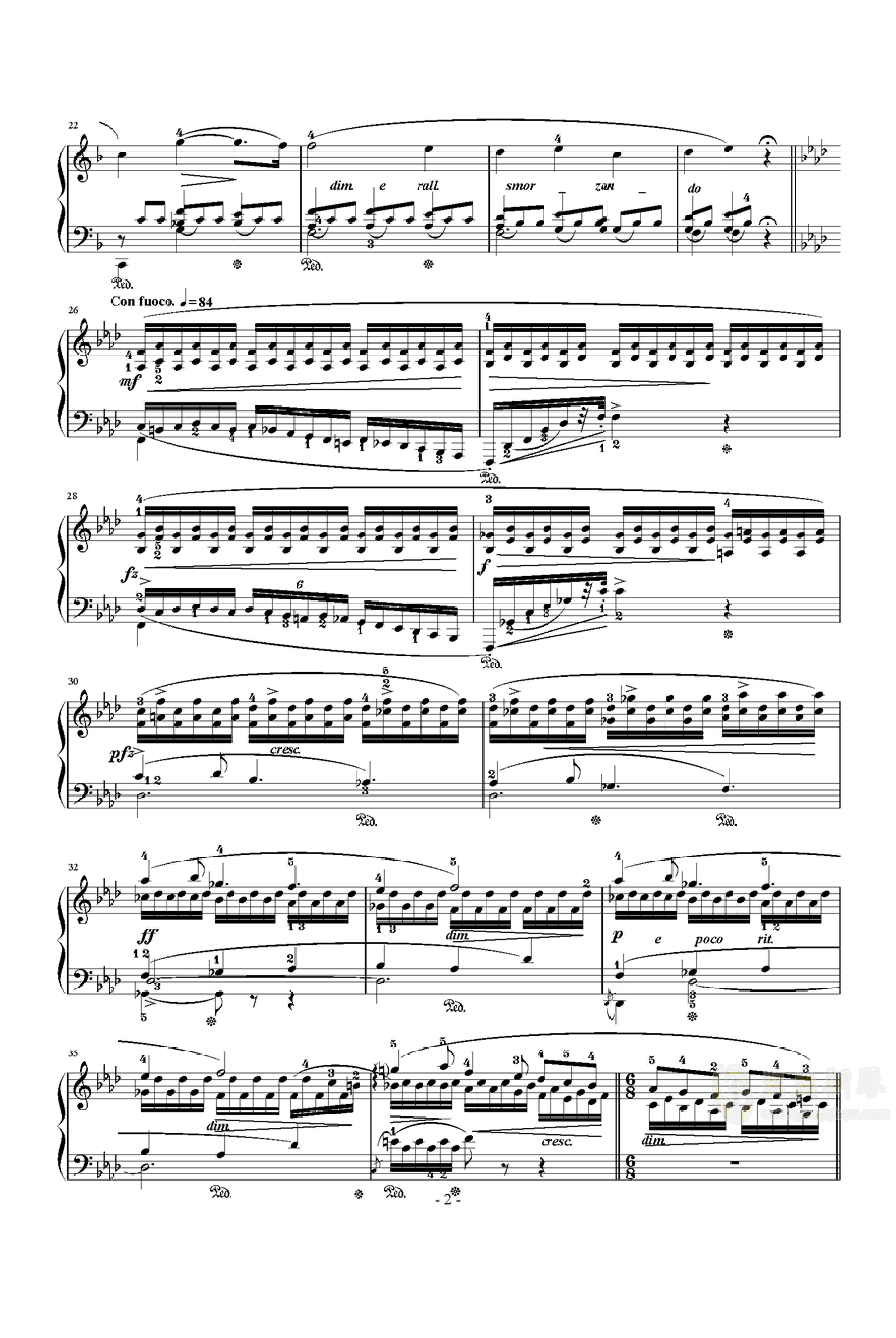 肖邦夜曲4-F大调夜曲(Op.15-1)