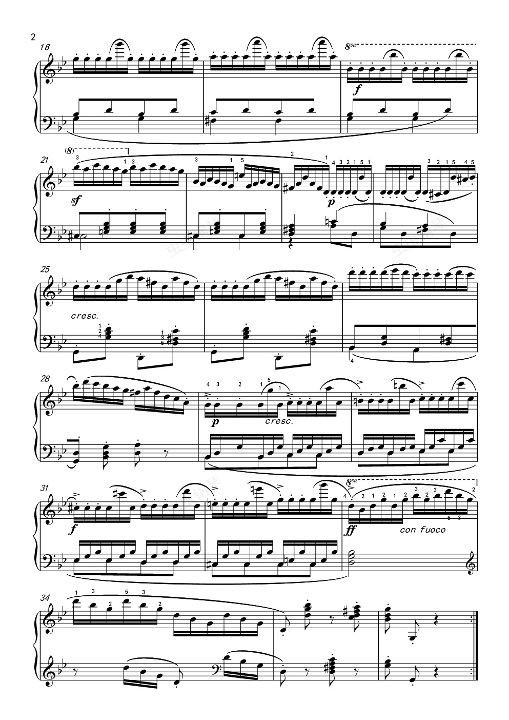 中国音乐学院考级五级a组1练习曲op849no26