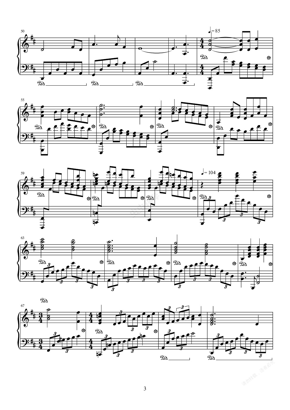 主题曲—the ludlows,《燃情岁月》主题曲—the ludlows钢琴谱,《燃情