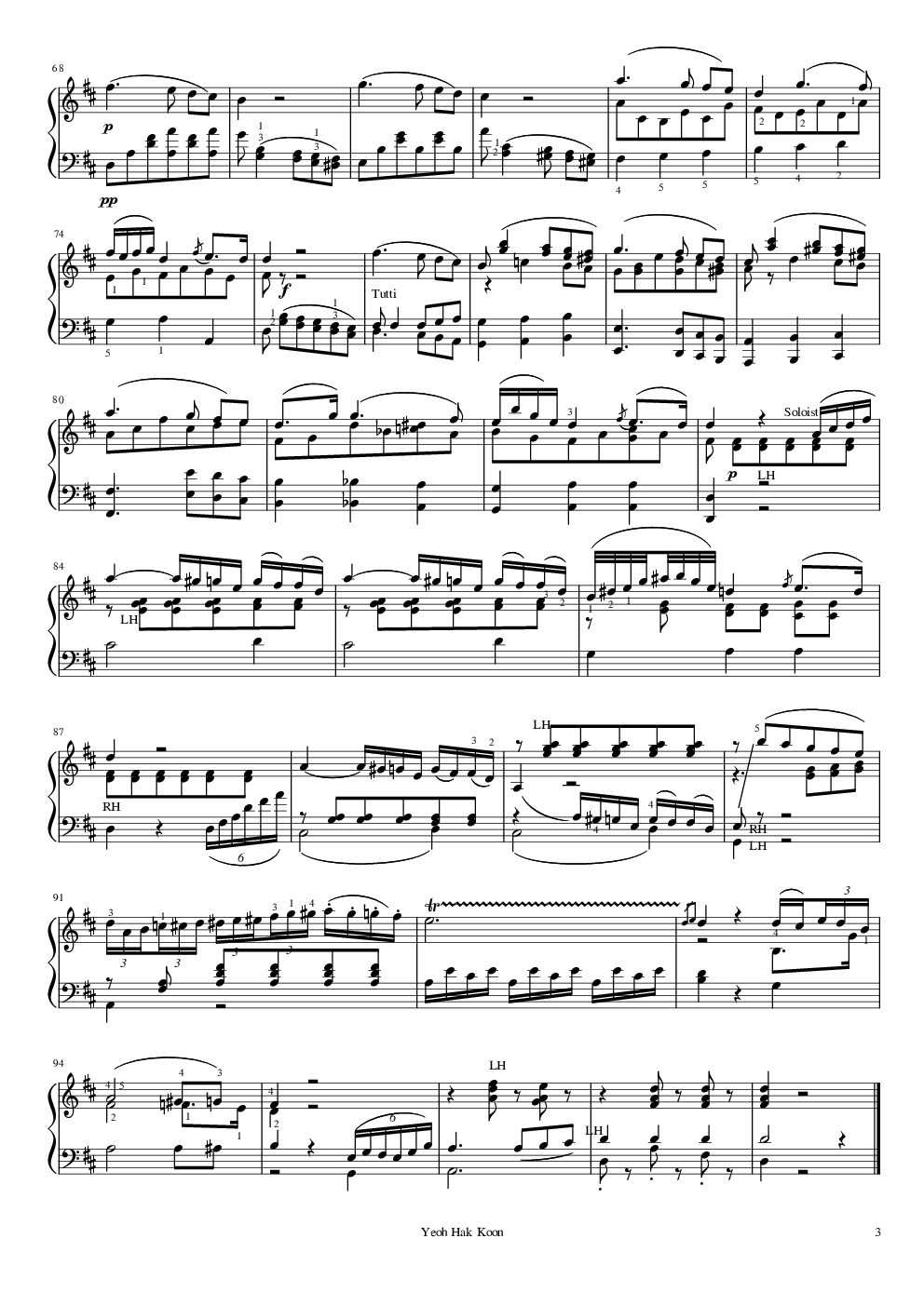 莫扎特  A大调单簧管协奏曲  K.622   第二乐章