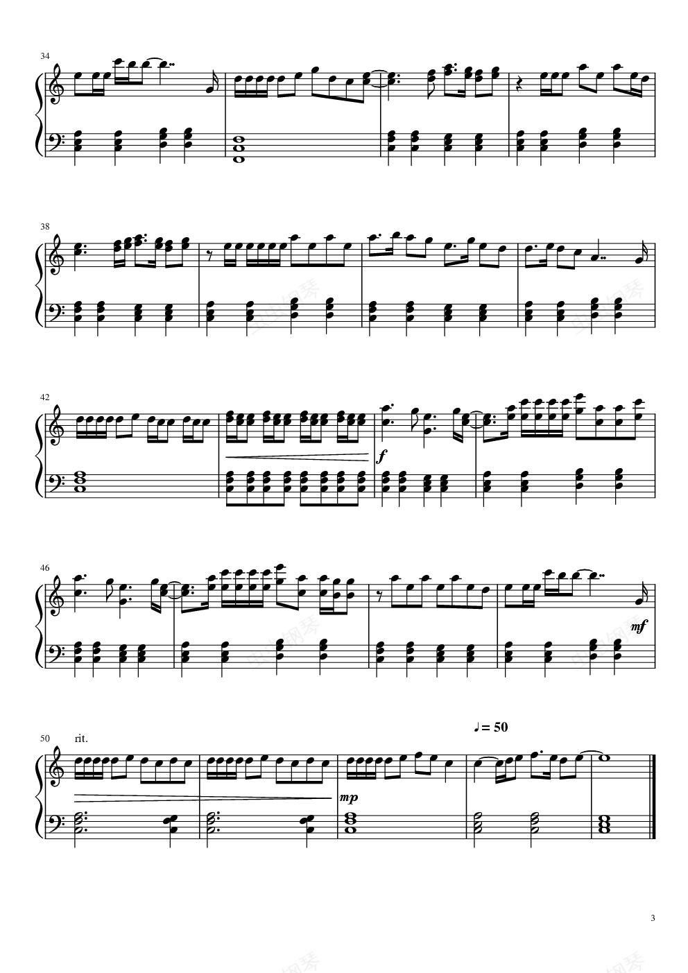 million reasons,million reasons钢琴谱,million reasonsc调钢琴谱