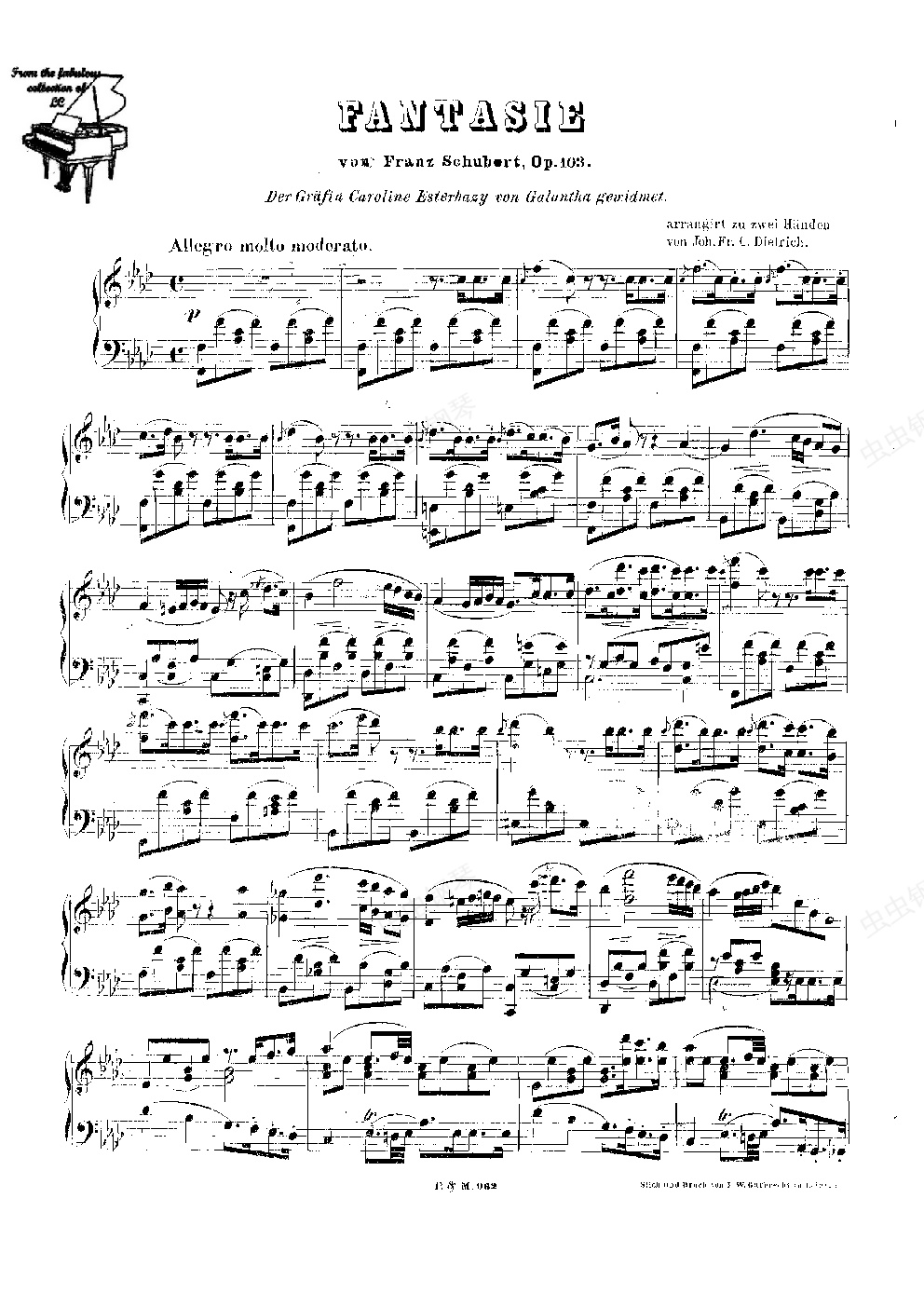 舒伯特f小调幻想曲d940