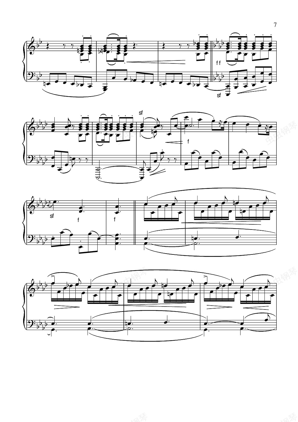 12 冲动钢琴谱大