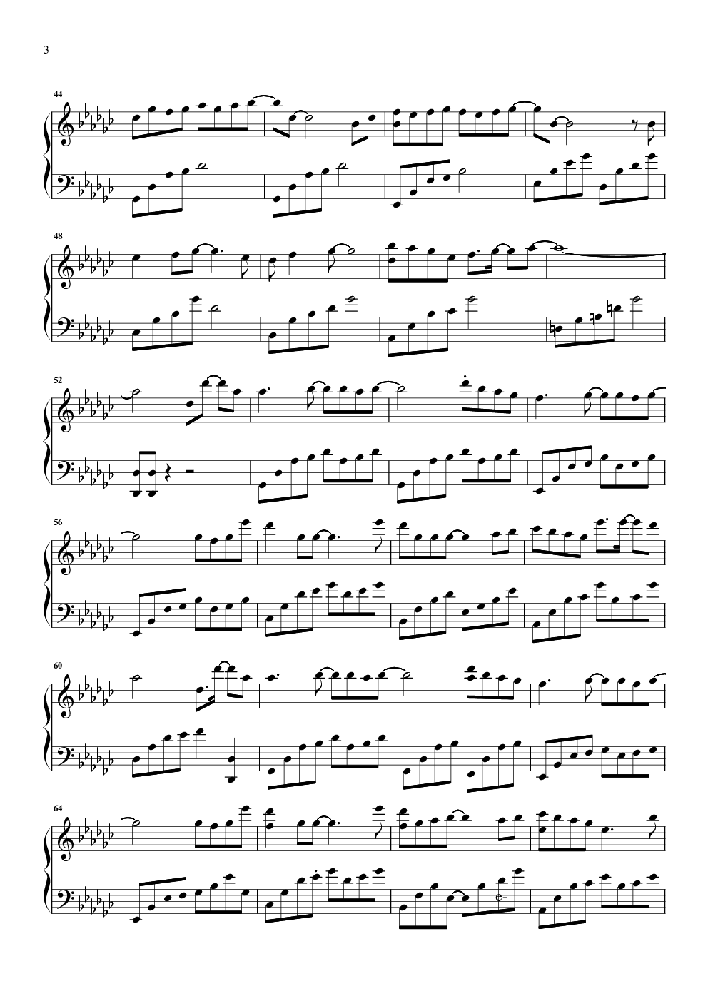 心有独钟钢琴谱-wza67865385-虫虫乐谱