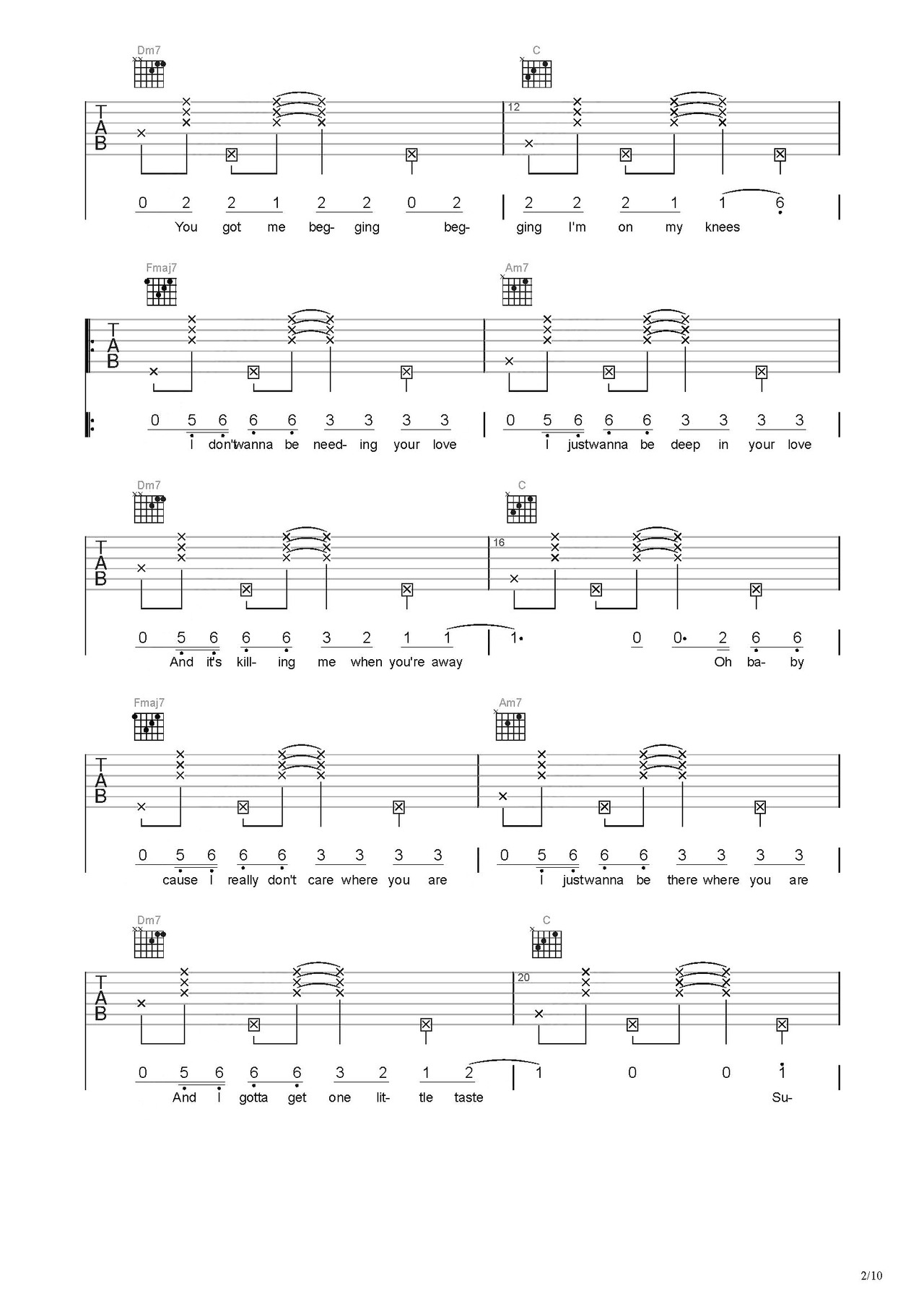 Maroon 5 "Sugar" Sheet Music Notes | Download Printable PDF Score 160381