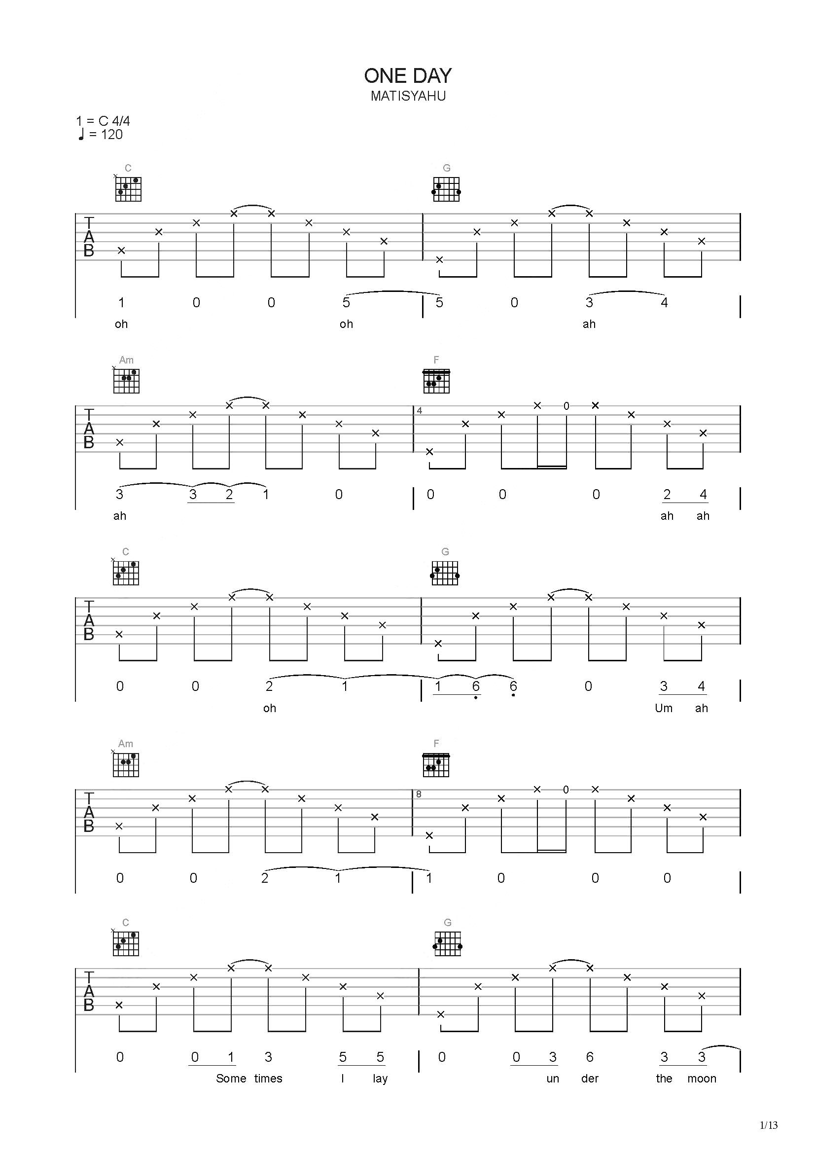 Crushing Day sheet music for guitar (tablature) (PDF)