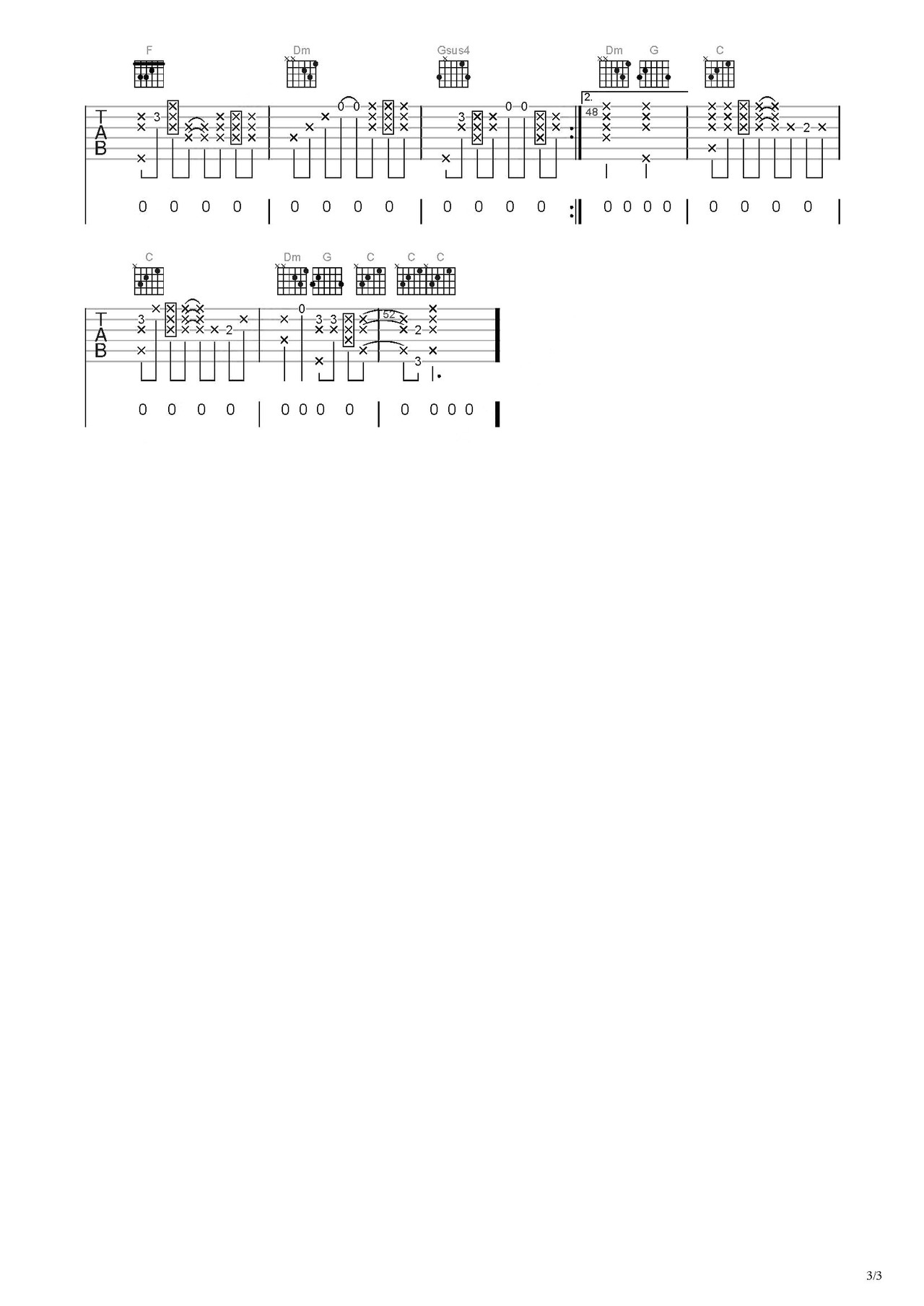 走过咖啡屋吉他谱-弹唱谱-c调-虫虫吉他
